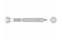 200 Stück, Artikel 89192 Edelstahl C1 Seko-T Terrassenschrauben, Senkkopf, Innensechsrund, Teilgewinde - Abmessung: 5 x 40/26 -T25