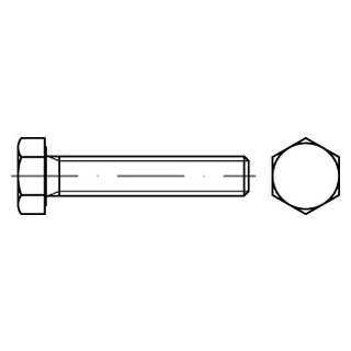 5 St. ISO 4017 (ähnl. DIN 933) (ähnl. DIN 933) A 2 - 70 Sechskantschrauben mit Gewinde bis Kopf - Abmessung: M 10 x 10*