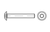 10 St. ISO 7380-2 010.9 galvanisch verzinkt Flachkopfschrauben mit Innensechskant und Bund - Abmessung: M 8 x 16